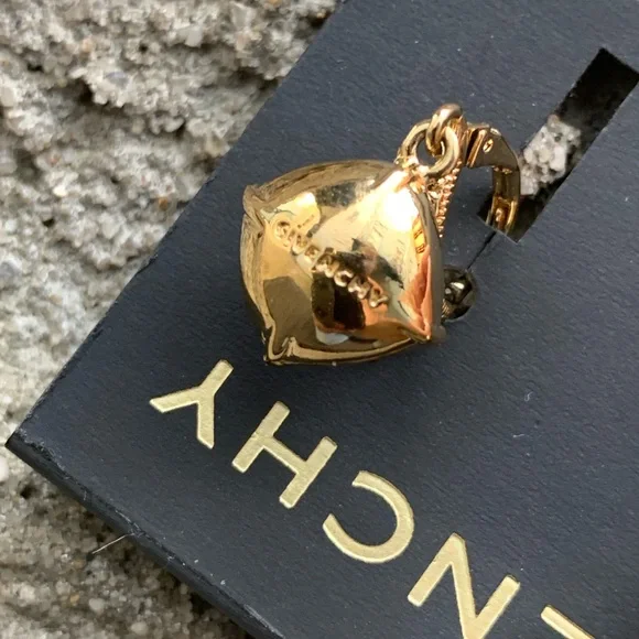 Brown & Gold Givenchy Crystal Earrings - Picture 2 of 2